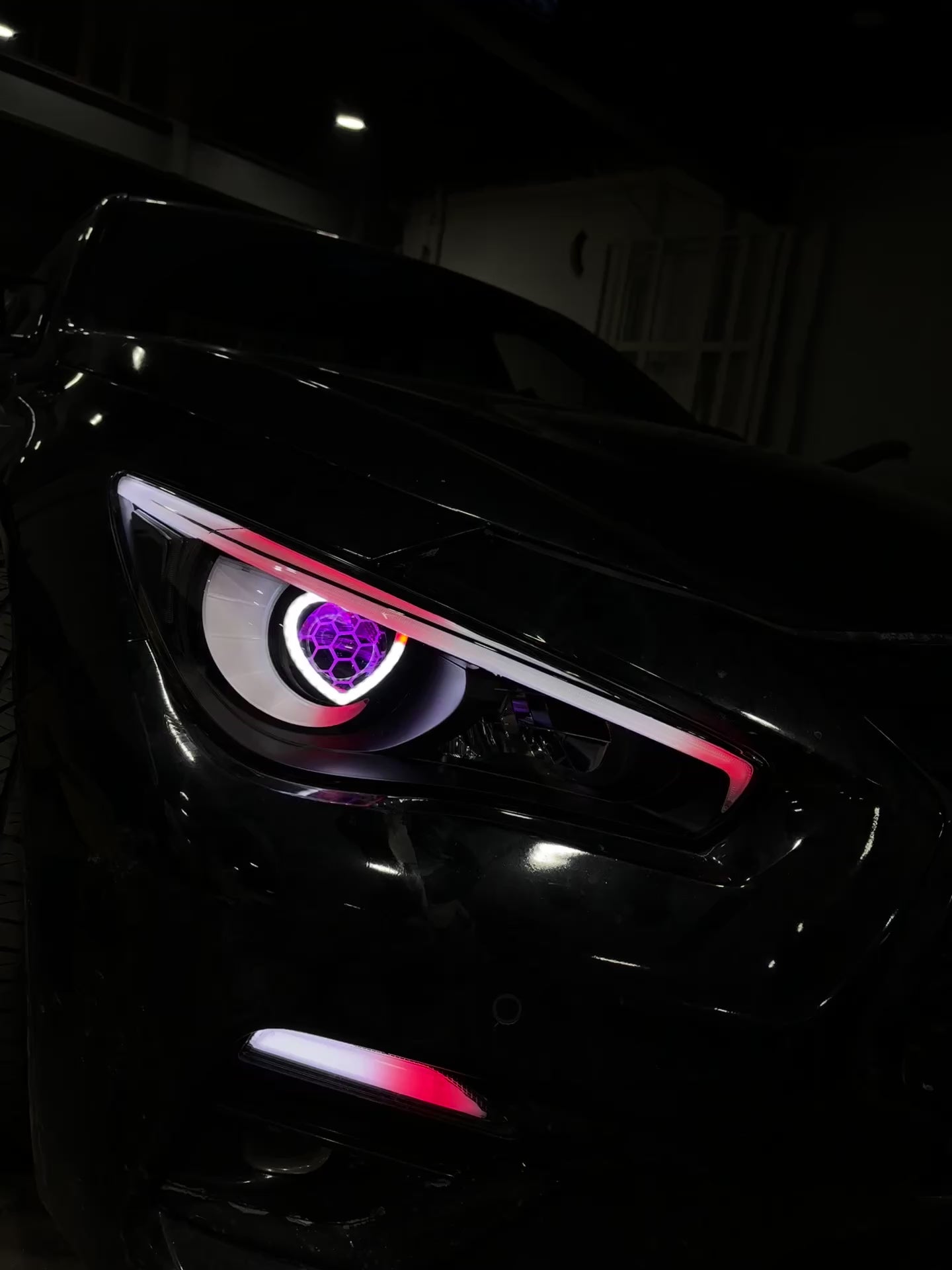 RGBW Flow Infiniti Q50 Headlights 2014-2024